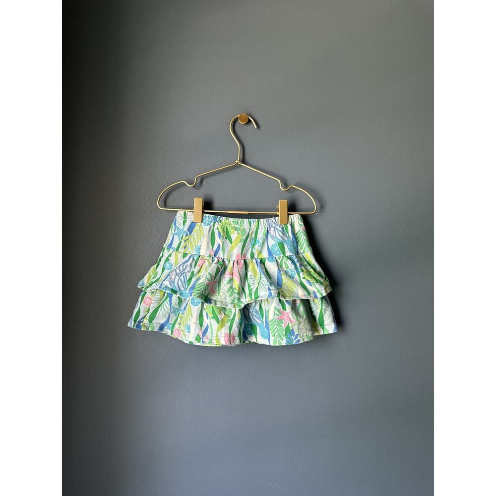 Hartstrings Ocean‎ Print Ruffle Skirt - Picture 2 of 4